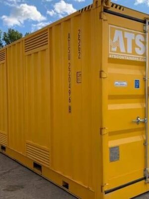 30ft x 8ft Full Side Access Shipping Container (One Trip) – Yellow
