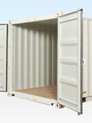 10Ft X 8Ft Shipping Container (One Trip) – White