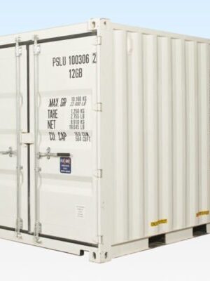 10Ft X 8Ft Shipping Container (One Trip) – White