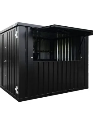 Flat Pack Container 3×2 Xl Meters Black Ral 9005