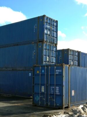 45ft′ HCPW Shipping Container Blue (RAL 5013)