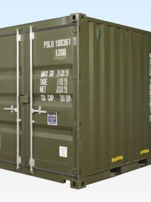 10Ft X 8Ft Shipping Container (One Trip) – Green