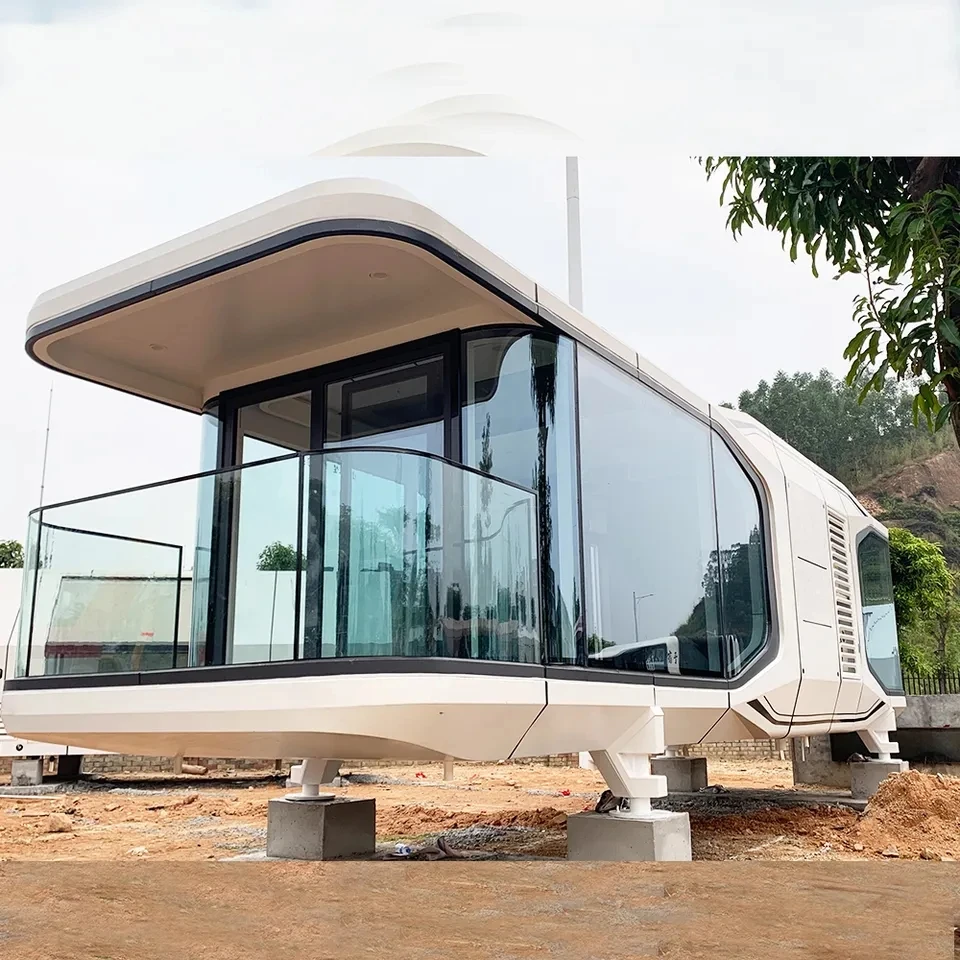 Prefabricated House Aluminum Space Capsule House 2 Bedroom Container House