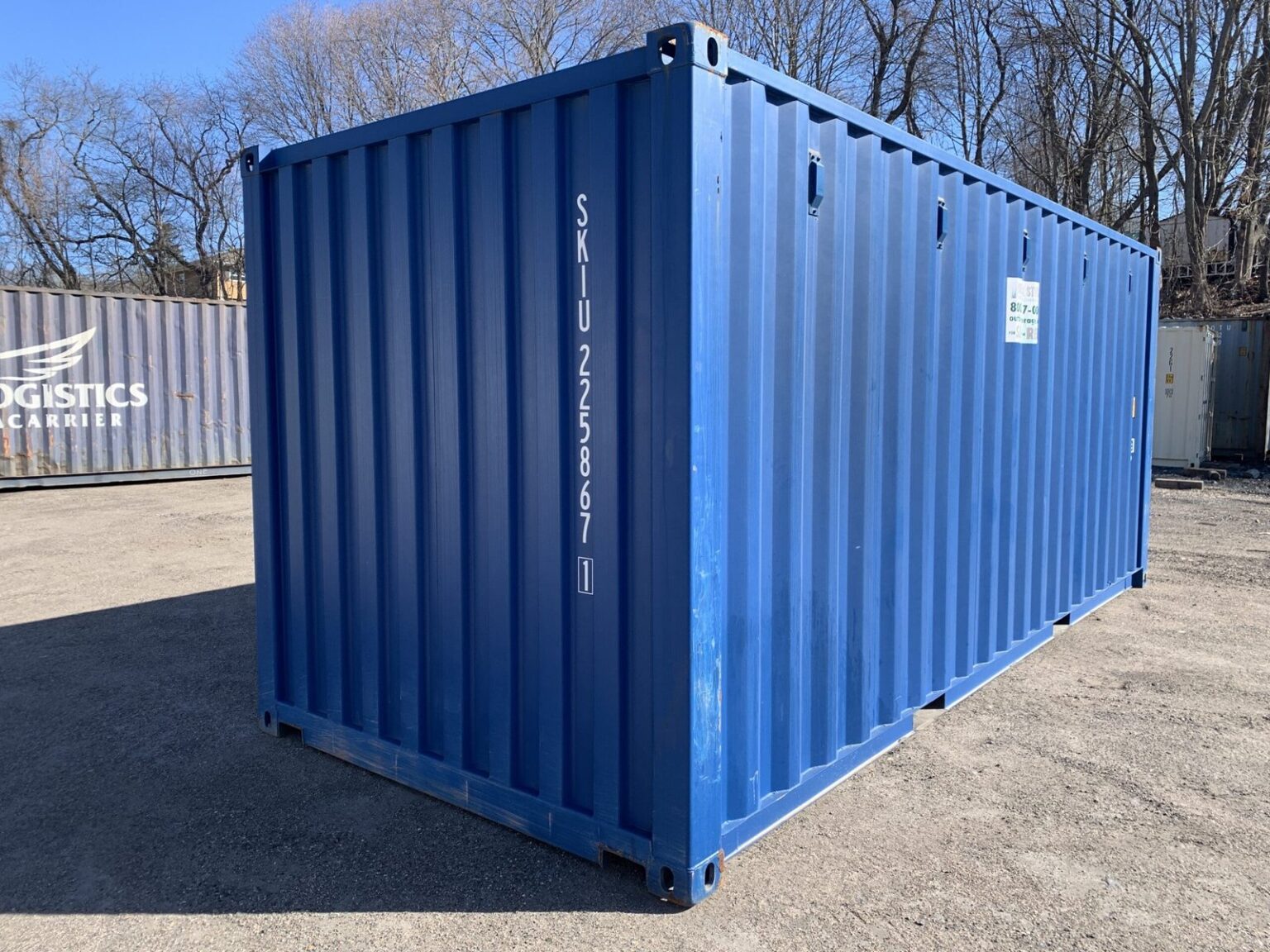 New 20ft x 8ft x 8.5ft Tall– Shipping/Storage Container – Wind and Watertight – Blue - Image 4