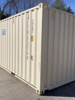 New 20ft x 8ft x 8.5ft Tall– Shipping/Storage Container – Wind and Watertight – Beige