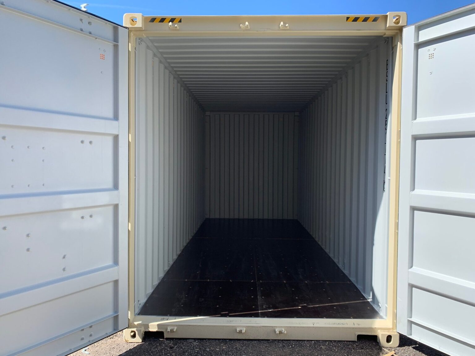 New 20ft x 8ft x 9.6ft Tall **High Cube** Shipping/Storage Container – Wind and Watertight – Beige - Image 5