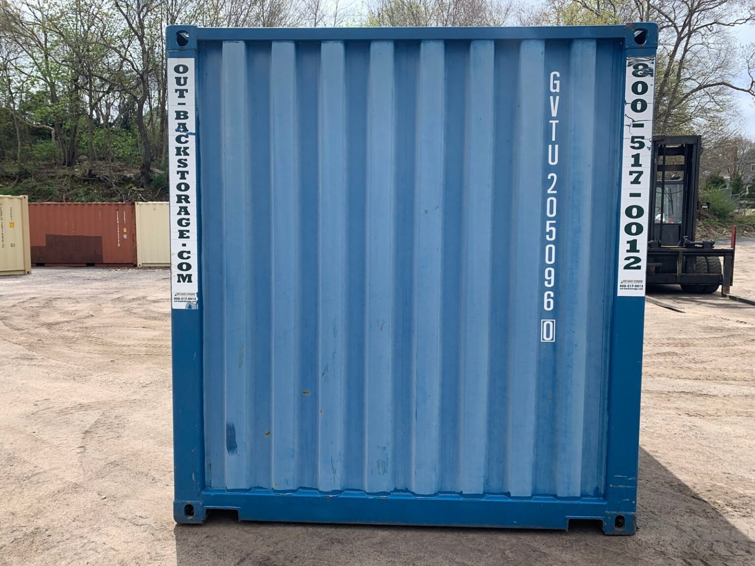 Used 20ft x 8ft x 8.5ft Tall– Wind and Watertight Shipping / Storage Container – Blue - Image 5