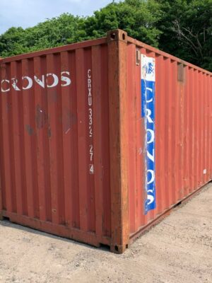20′ x 8′ x 8.5′ Tall –Used Shipping / Storage Container-Wind and Watertight – Bricks