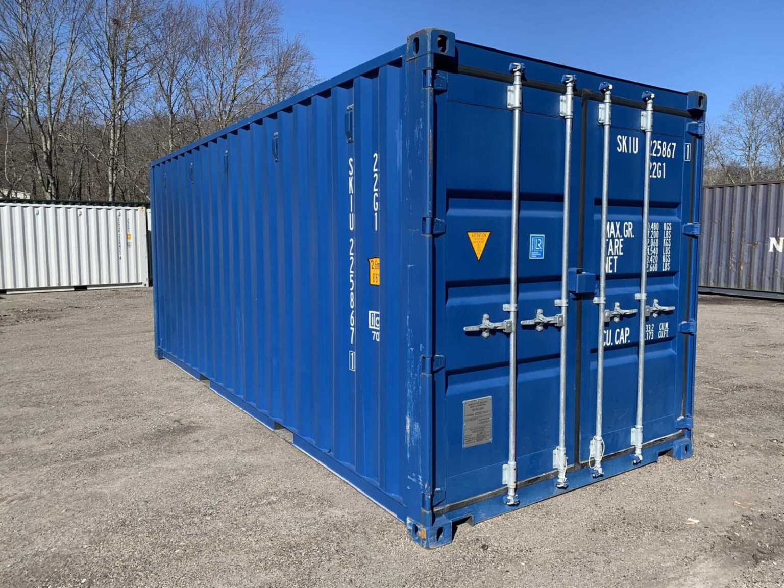 New 20ft x 8ft x 8.5ft Tall– Shipping/Storage Container – Wind and Watertight – Blue - Image 5