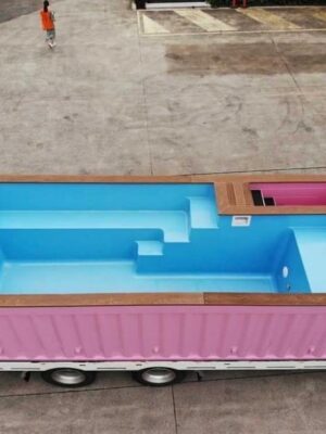 Pink 20 Ft Container Pool