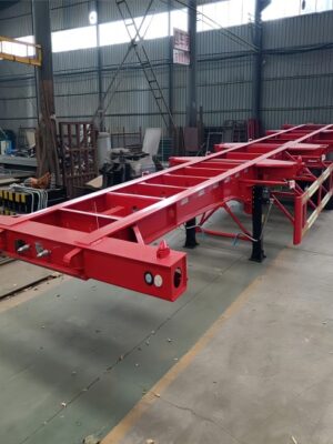 40Ft 3 Axle Skeletal Container Trailer